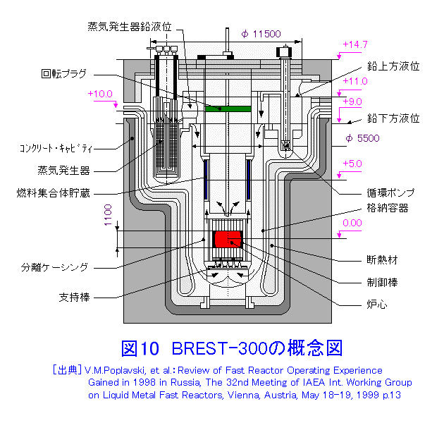 図１０  BREST-300の概念図