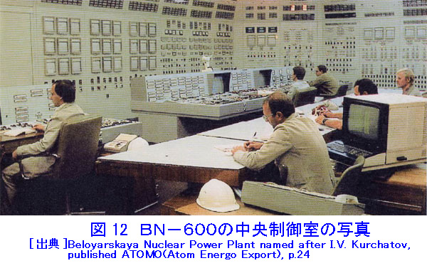 図１２  BN-600の中央制御室の写真