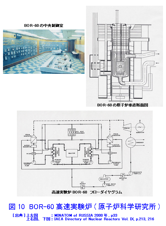 図１０  BOR−60高速実験炉（原子炉科学研究所）