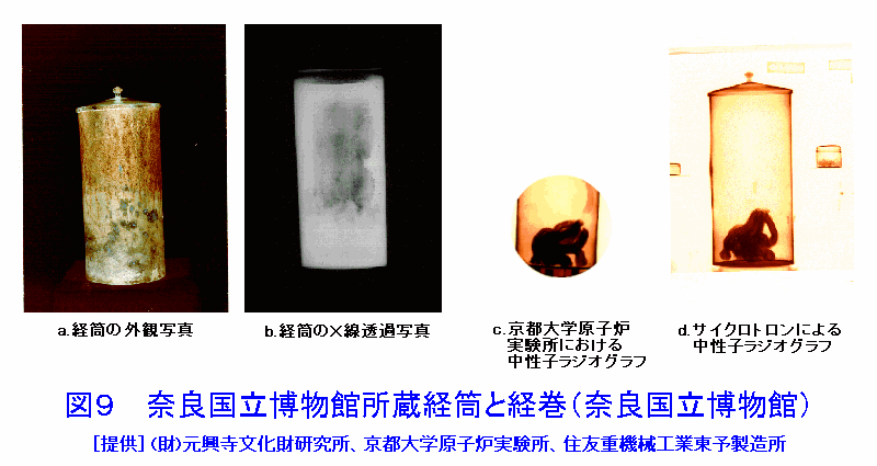 図９  奈良国立博物館所蔵経筒と経巻（奈良国立博物館）