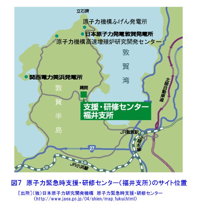図７  原子力緊急時支援・研修センター（福井支所）のサイト位置