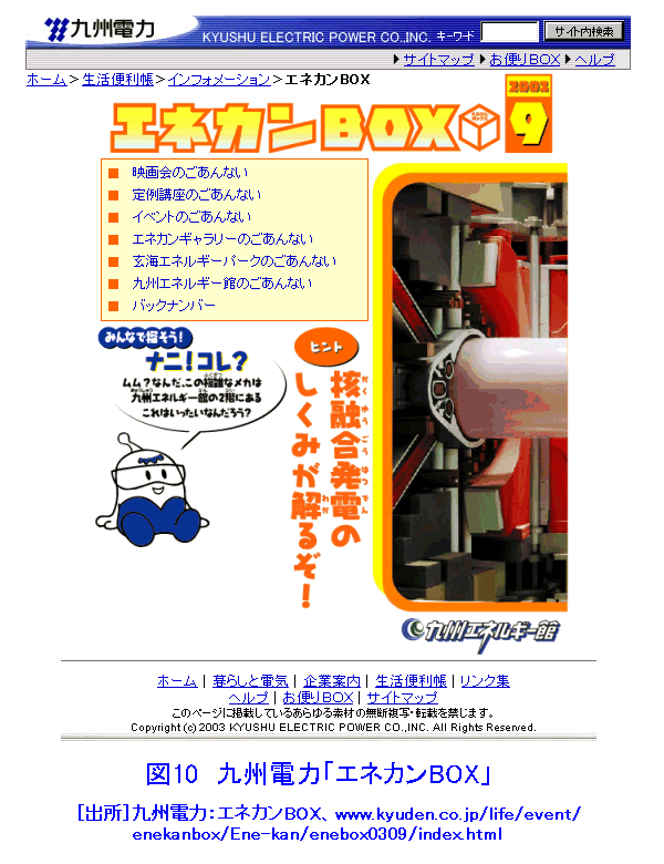 図１０  九州電力「エネカンBOX」